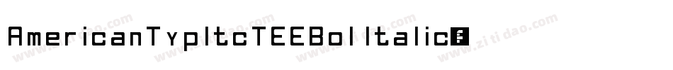 AmericanTypItcTEEBol Italic字体转换